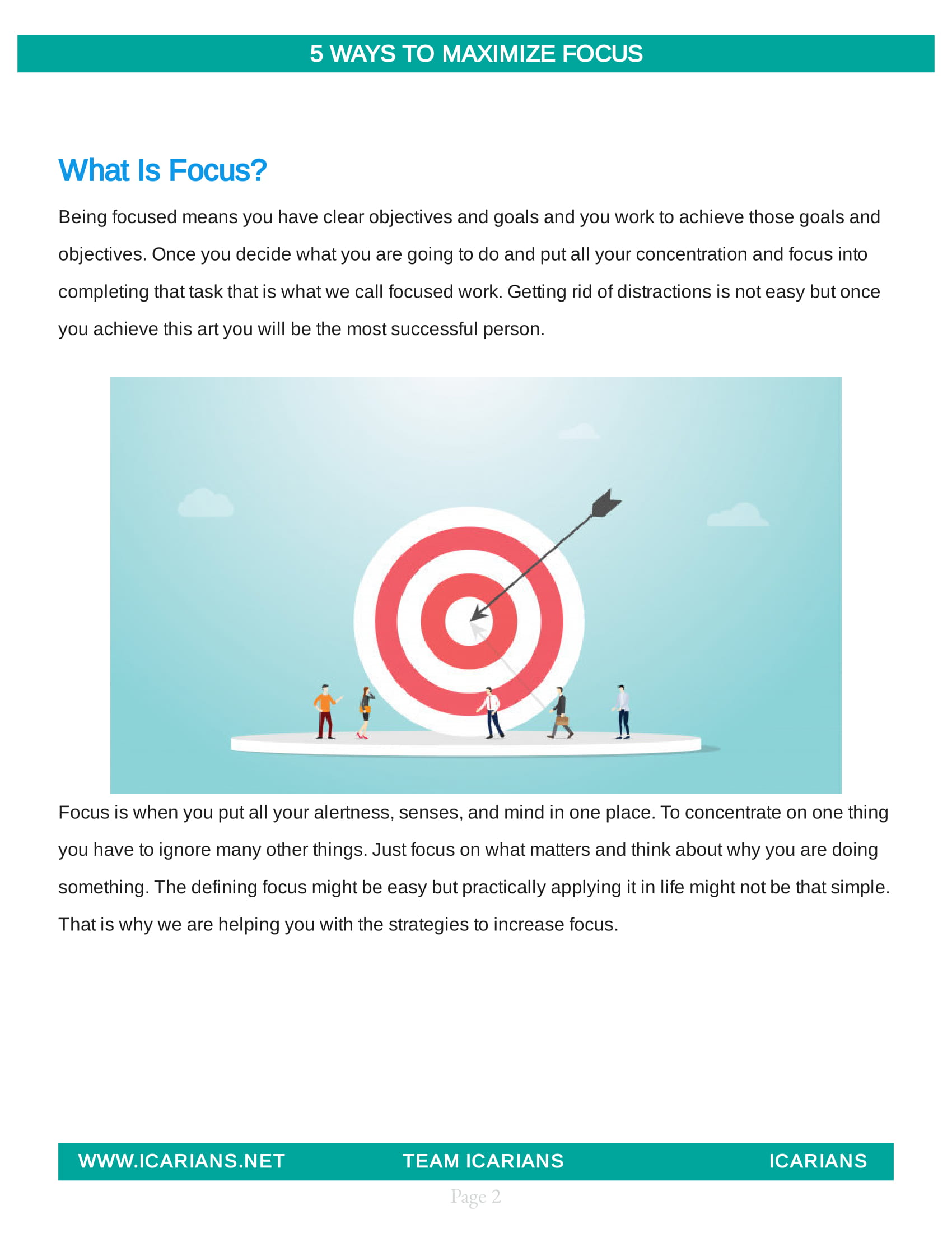 5  WAYS TO MAXIMIZE FOCUS